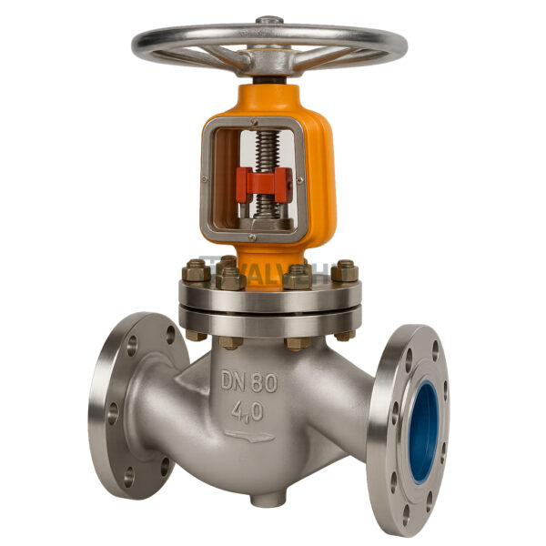 Globe Valve JY41W/JY41Y PN16–40 Silicon Brass/Stainless Steel Flanged Manual