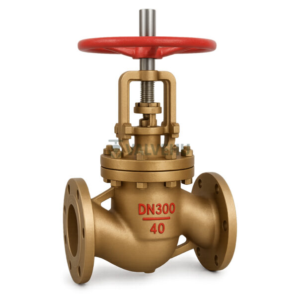 Globe Valve JY41W/JY41Y PN16–40 Silicon Brass/Stainless Steel Flanged Manual - Image 2