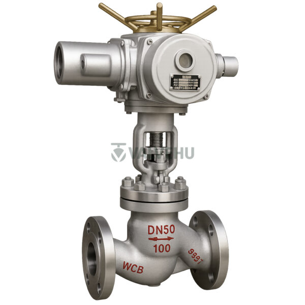 Electric and Manual Globe Valve WCB Class 16/25 with Flanged Connection