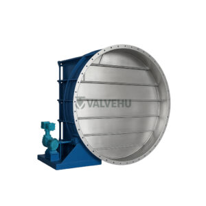 Electric Louver Damper Valve DBD-1 Ultra Low Pressure Carbon Steel Flanged Electric
