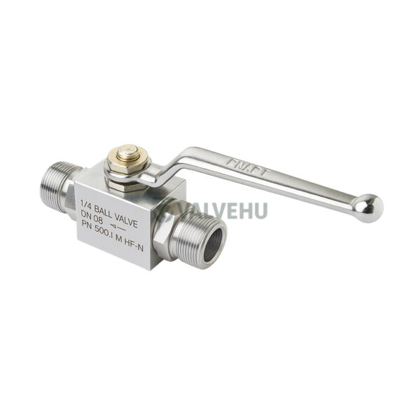 Hydraulic Ball Valve YJZQ-J10W 31.5MPa Carbon Steel Male Thread Manual - Image 2