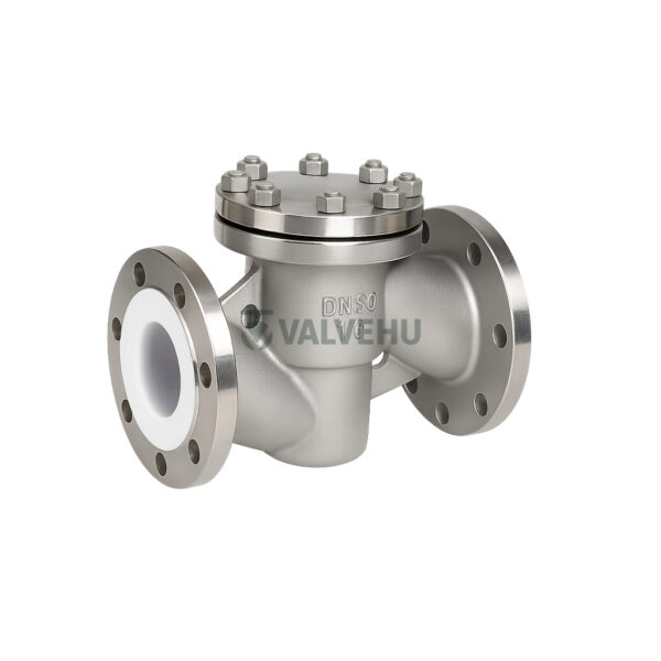Corrosion Resistant Flanged PTFE Check Valve H41/H44 F3 F4 PN10~16 Stainless Steel - Image 2