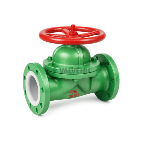 Lined Diaphragm Valve G41/G45 F3 F46 PN10~PN16 Cast Iron Flanged Manual