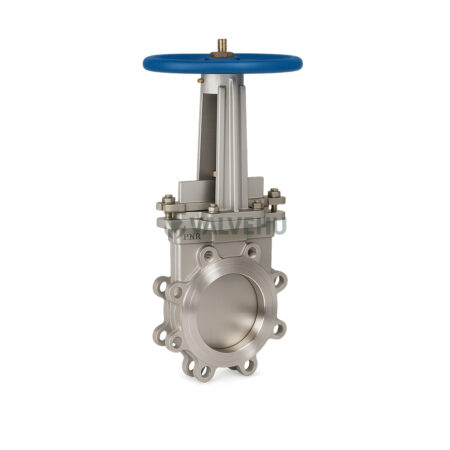 Manual Knife Gate Valve PZ73H Flanged Cast Steel PTFE Seal