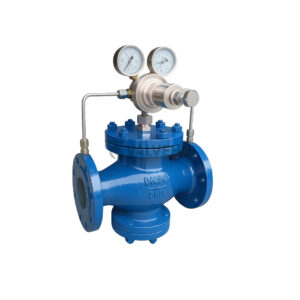 Pilot Operated Gas Pressure Reducing Valve YK43F Flanged Cast Steel
