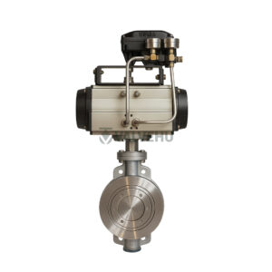 Pneumatic Hard Seated Wafer Butterfly Valve D673H PN16 PN40 Carbon Steel