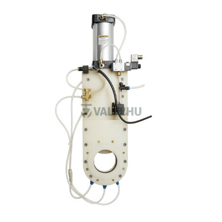 Pneumatic Knife Gate Valve Z573X PN2.5/6/8 PP ABS PVC Wafer Type