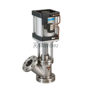 Reactor Top Discharge Valve HG5-89 PN10~PN16 Carbon Steel Flanged Pneumatic Actuated