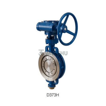 Triple Offset Wafer Butterfly Valve D373H PN0.6~1.6 Gear Operated